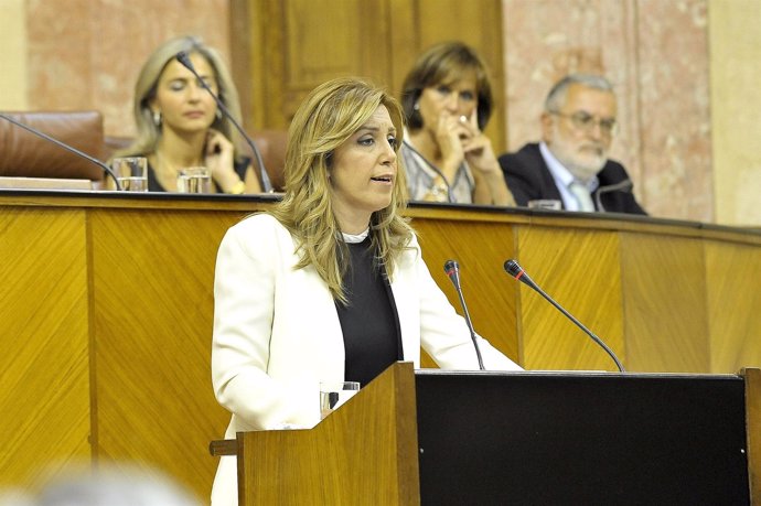 Susana Díaz en el debate de investidura
