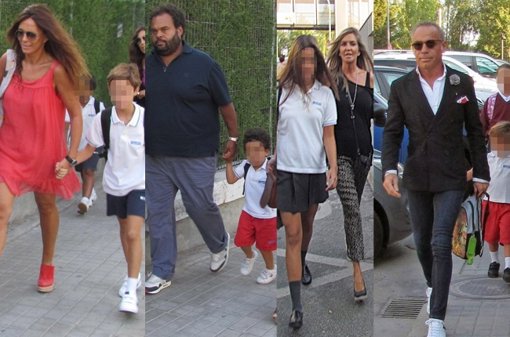 Algunos famosos llevan a sus hijos al primer dia de cole
