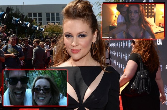 Alyssa Milano protagoniza una "sex tape" falsa por una buena causa