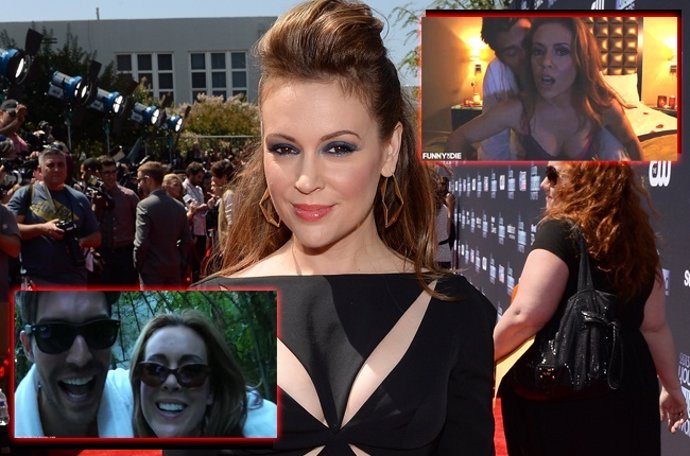 Alyssa Milano protagoniza una "sex tape" falsa por una buena causa