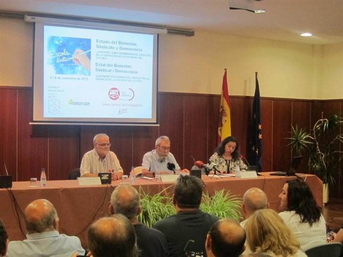 Cándido Méndez en la escuela de Verano de UGT-PV