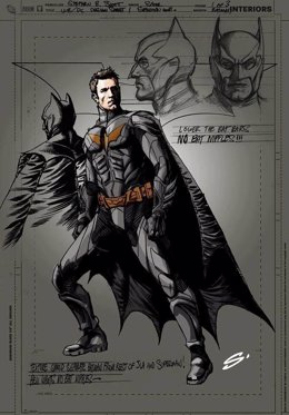 Boceto del Batman de Ben Affleck