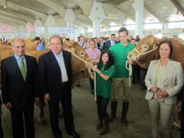 Herrera, Silvia Clemente y Javier Iglesias durante la visita a Agromaq 2013