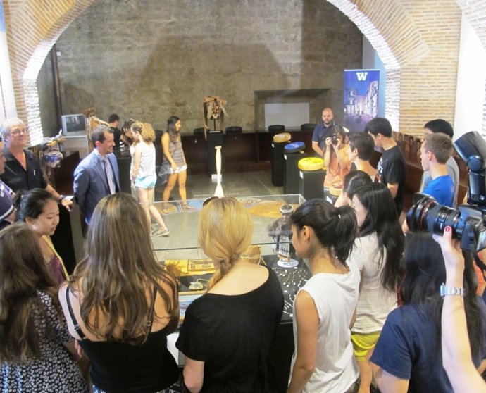 Una de las exposiciones que se ha celebrado en el Palacio Conde Luna 