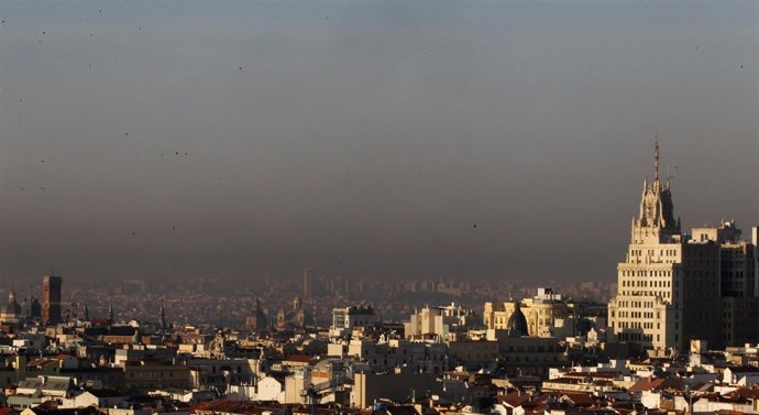 Imagen de la contaminación en Madrid
