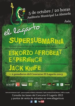 Cartel anunciador de El Lagarto 2013 que se celebrará el 5 de octubre.
