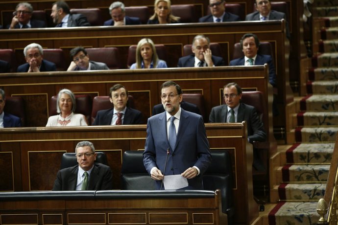 Mariano Rajoy, en el Congreso