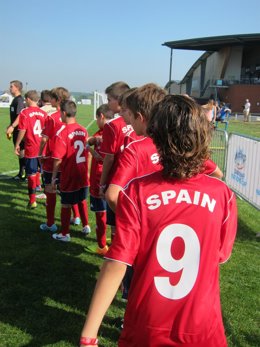 El equipo de España en la Danone Nations Cup