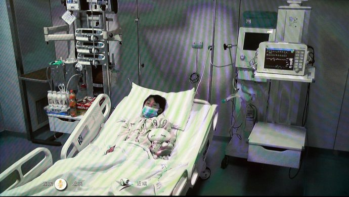 Niños enfermos, hospital, virus H7N9