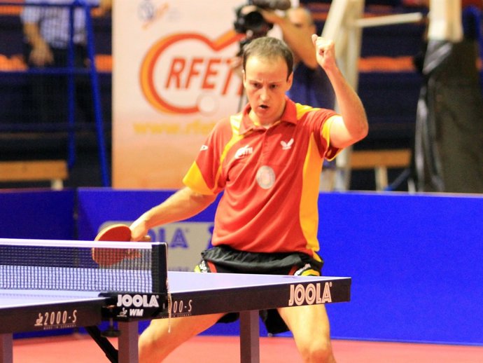 El jugador español de tenis de mesa Carlos Machado