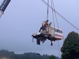 Accidente de tren en Santiago de Compostela