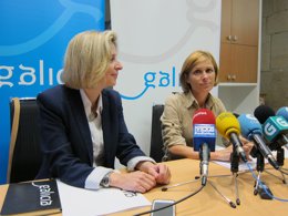 La directora de Turismo de Galicia, Nava Castro, en la rueda de prensa