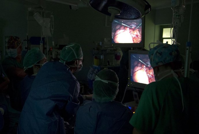 Intervención de laparoscopia