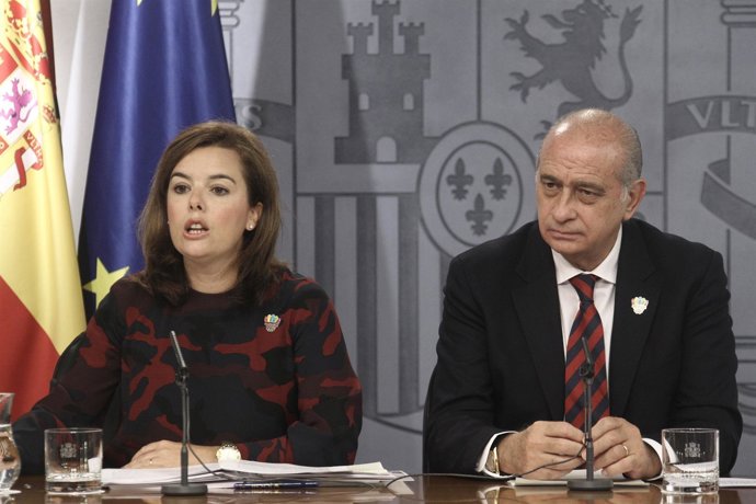 Soraya Sáez de Santamaría y Jorge Fernández Díaz