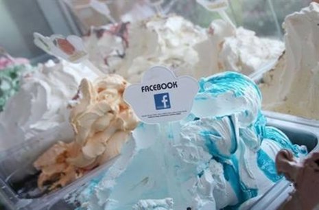 Helado sabor Facebook