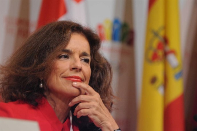 Ana Botella en la rueda de prensa de Madrid 2020                    