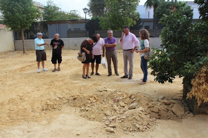 Espadas en la visita a colegio Paulo Orosio