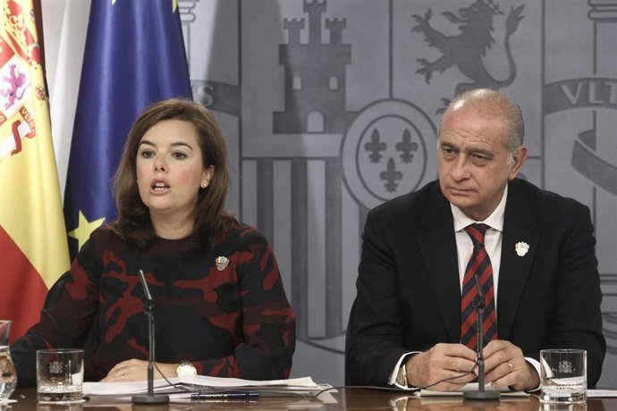 Soraya Sáez de Santamaría y Jorge Fernández Díaz
