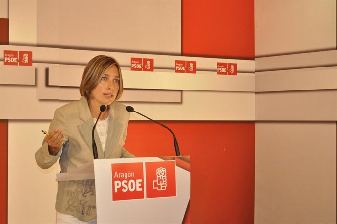 La secretaria de Organización del PSOE-Aragón, Eva Sáenz. 