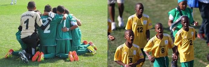 El ritual de España en la Danone Nations Cup