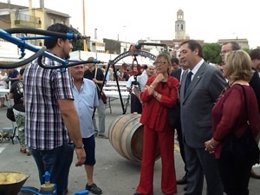 El conseller Pelegrí en la XXVI Fiesta de la Vendimia de Cubelles