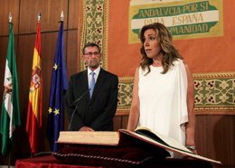 Susana Díaz toma posesión de su cargo como presidenta de la Junta
