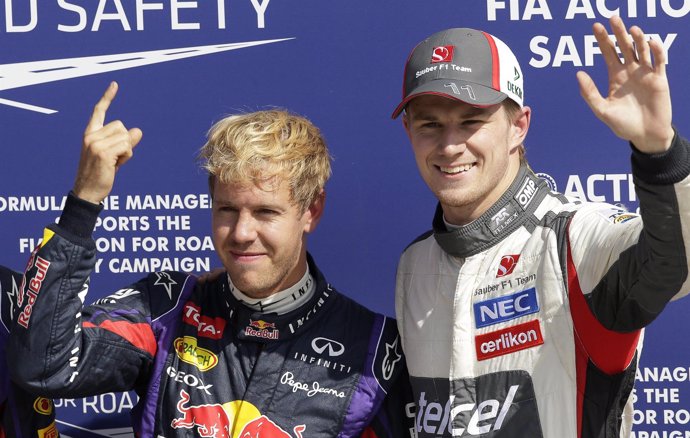Sebastian Vettel Nico Hulkenberg Gran Premio Italia