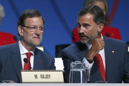 Mariano Rajoy y el Príncipe don Felipe
