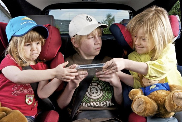 Recurso automóvil, coche, vehículo, sillita, retención, niño