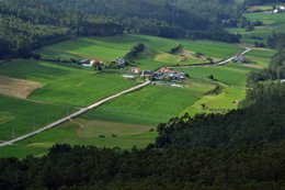 Zona de Val de Campiña, en Corcoesto