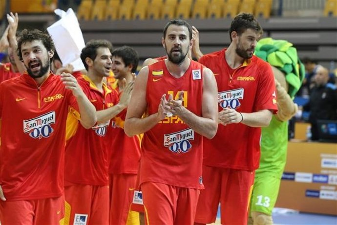 Germán Gabriel Sergio Llull Marc Gasol Calderón Eurobasket España selección