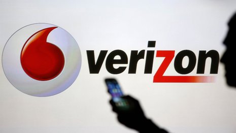 El logo de Verizon en Zenica, Bosnia y Herzegovina, sep 3 2013