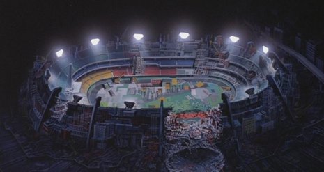 Estadio en NeoTokio, sede de los JJOO en 2020 en el anime Akira