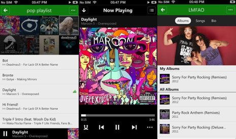 Xbox Music para iOS