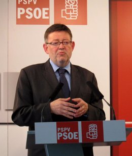 Ximo Puig (PSPV) en rueda de prensa