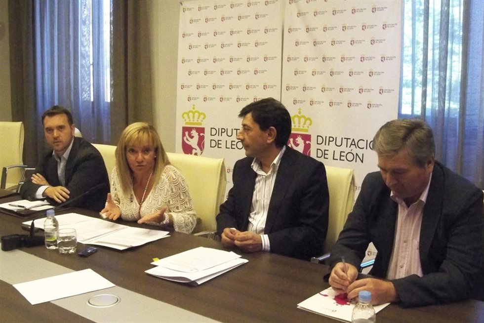 Isabel Carrasco tras la asamblea celebrada este lunes.