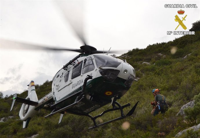 Rescate de cinco espeleólogos en Pego 