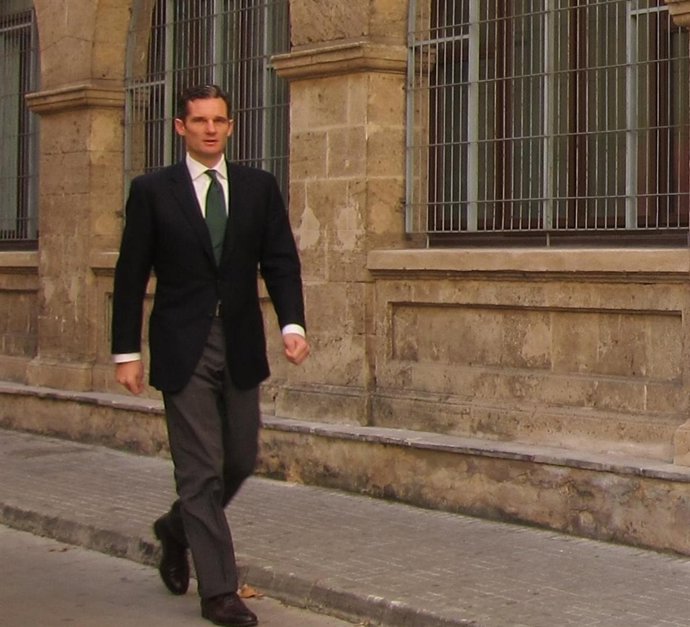 Urdangarin, bajando la cuesta de los Juzgados de Palma