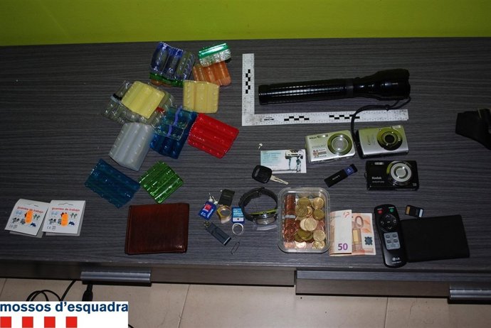 Objetos recuperados a la banda de ladrones de Tarragona