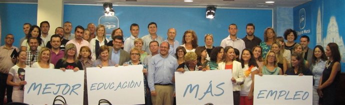 Comisión de Educación del Partido Popular de la Región de Murcia con Sánchez