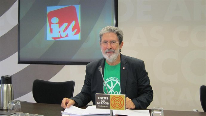 El diputado de IU en las Cortes de Aragón, Adolfo Barrena