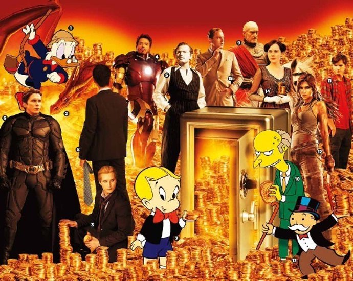 Los personajes más ricos de ficción según Forbes