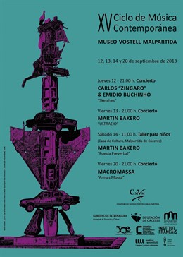 Cartel Del XV Ciclo De Música Contemporánea Museo Vostell