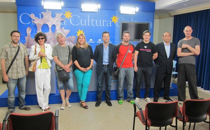 López, Merino, Rubial y representantes de compañías salmantinas