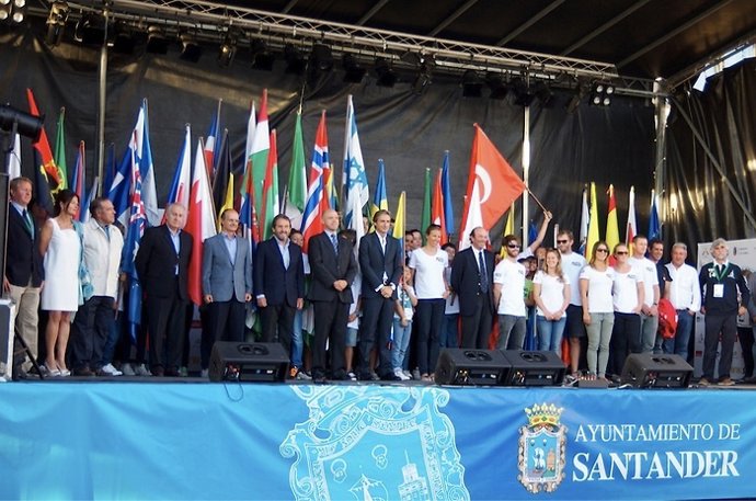 Arranque de la prueba test del Mundial de Vela 
