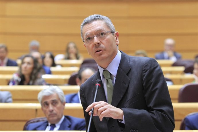 Alberto Ruiz-Gallardón en el Senado