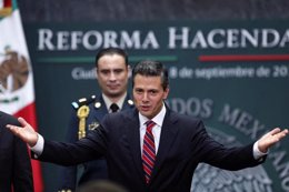 El presidente de México, Enrique Peña Nieto, durante la prensentación oficial de