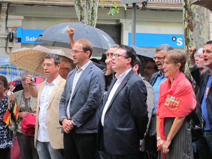 Icv-euia durante la ofrenda de la Diada