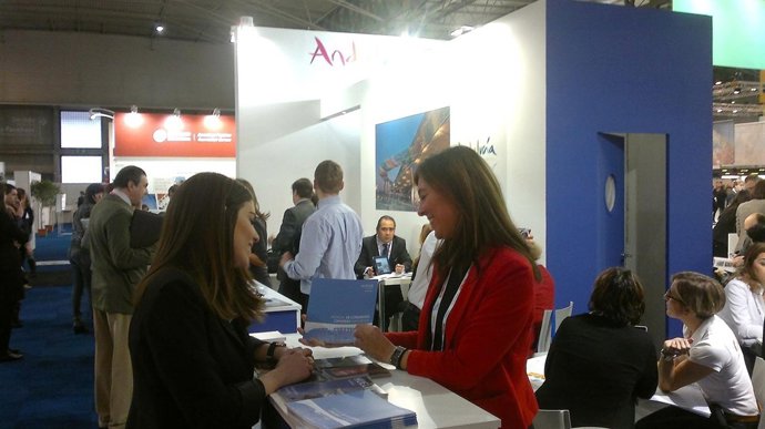 Stand de Huelva en la EIBTM. 