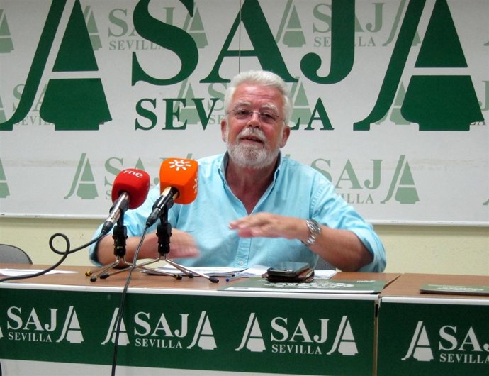Presidente de Asaja-Andalucía, Ricardo Serra, hoy en rueda de prensa.